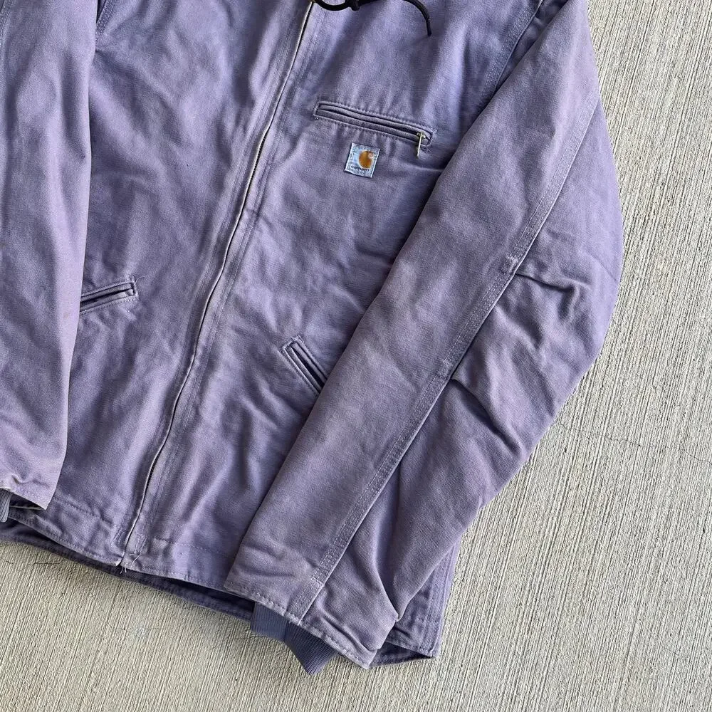 Carhartt WOMENS WJ141 purple hooded Sierra work wear jacket
